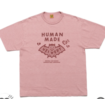 Lil Uzi Vert x Human Made T Shirt Pink Bat size Large | eBay