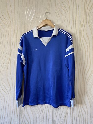 ADIDAS 80s 90s VINTAGE FOOTBALL SHIRT SOCCER JERSEY ADIDAS LONG