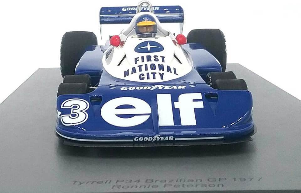 スパーク1/18TyrrellP34 Brazilian GP1977 1/18 Tyrrell P34 No.3