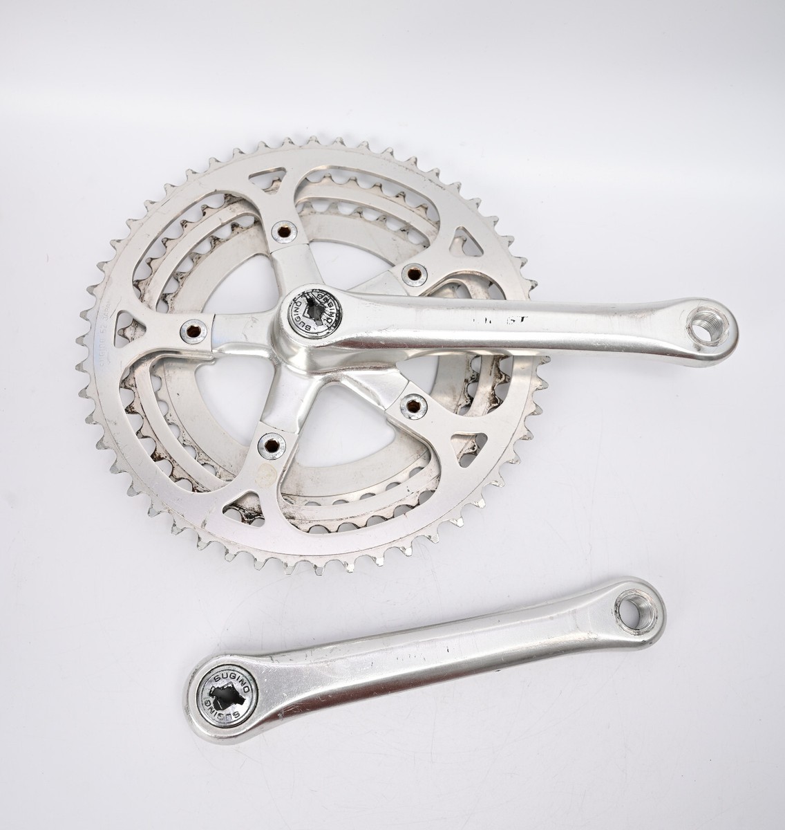 Old School BMX MTB Sugino GT Crank Set 170 mm Triple 74 110 BCD