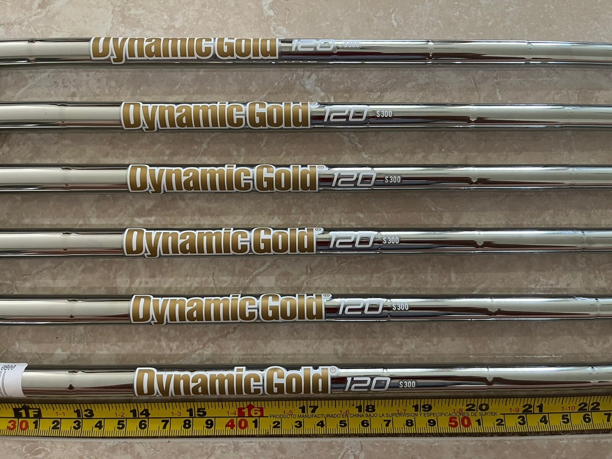 True Temper Dynamic Gold DG 120 S300 Stiff 5-PW Iron Shafts Set