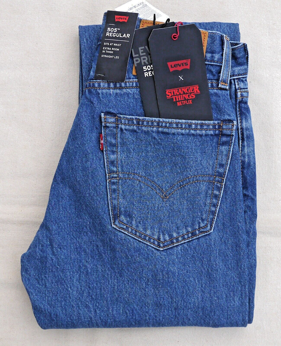 LEVIS x Stranger Things 505 Premium Big E Netflix Collection Jean