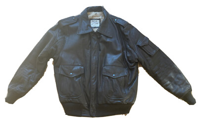 Vintage Pack-In Products Inc. A-2 Flight Jacket Leather Brown 674