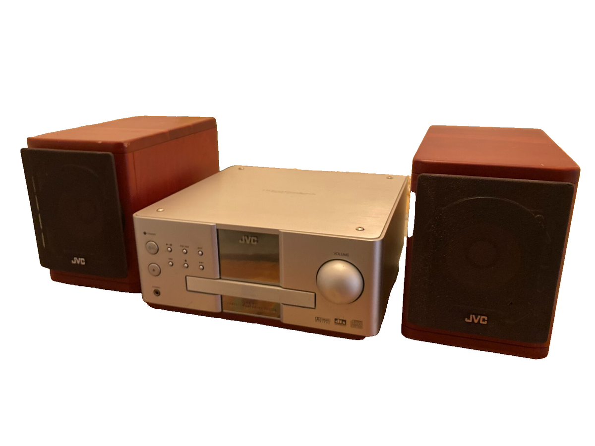JVC EX-A1 CD/DVD Receiver Wood Cone Speakers SP-EXA1 Tested Sounds