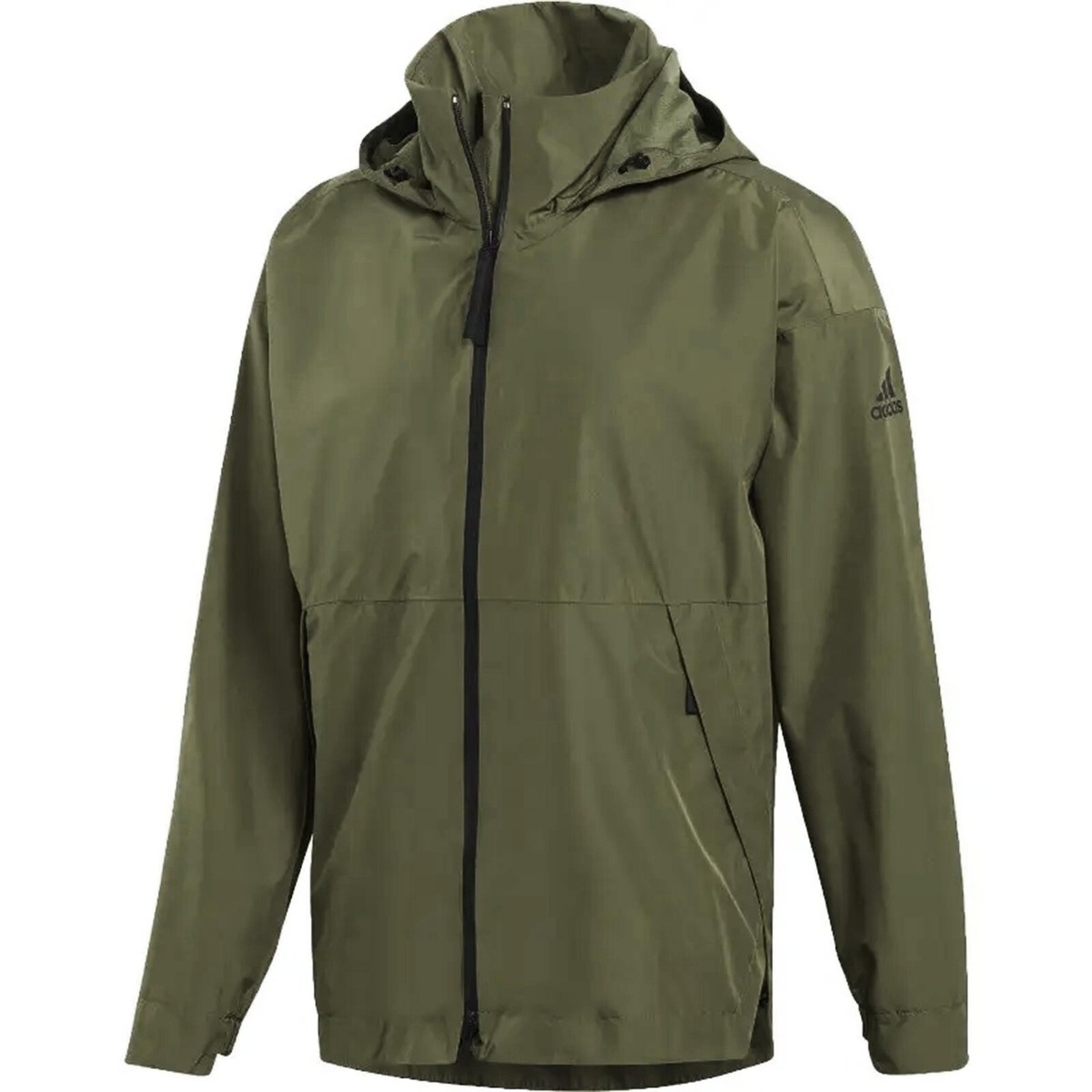 NWT adidas Mens Urban Climaproof Rain Jacket, Raw/Khaki, Medium | eBay