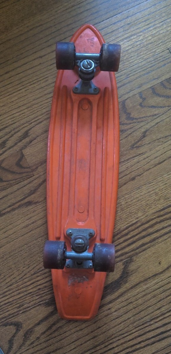 Vintage Original 1970's Nash Skateboard Orange Plastic Sidewalk