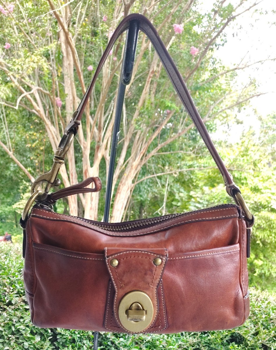 Coach SMALL 10326 Vintage Cognac 65th Anniversary Legacy Leigh