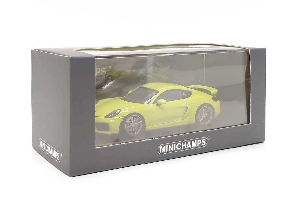 Minichamps 1:43 Porsche Cayman GT4 (981) in Light Green | eBay