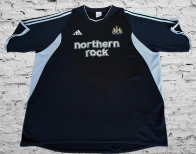 NEWCASTLE UNITED FC 2003-05 UEFA CUP SEMI-FINAL AWAY ADIDAS JERSEY