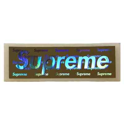 SUPREME HOLOGRAPHIC HOLOGRAM BOX LOGO STICKER SS15 | eBay