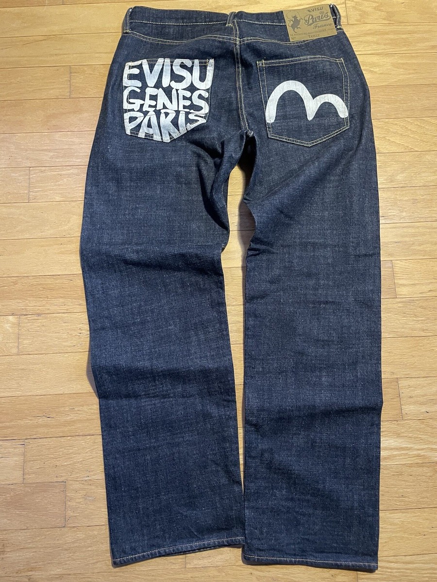Very Rare Vintage Evisu Genes Paris Edition Denim Jeans Sz36 | eBay