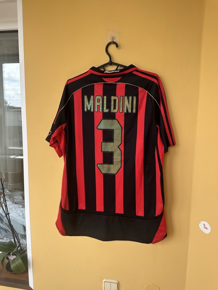 MILAN 2007 2008 HOME Maldini #3 FOOTBALL SHIRT SOCCER ADIDAS