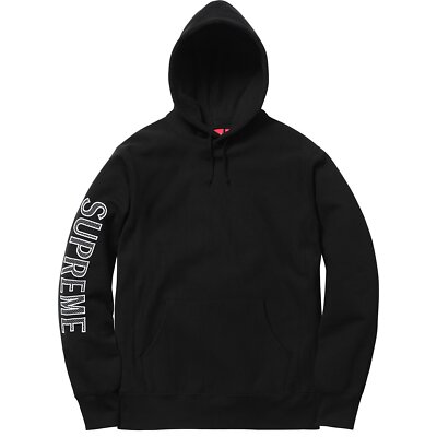 Supreme Sleeve Embroidery Hooded Sweatshirt SS18 (SS18SW22) Men's