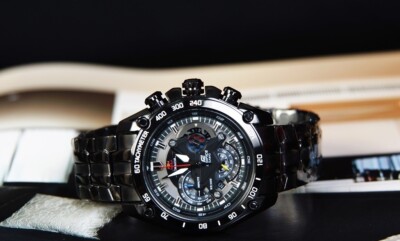 NEW CASIO EDIFICE RED BULL EDITION EF-550-RBSP Black Chronograph