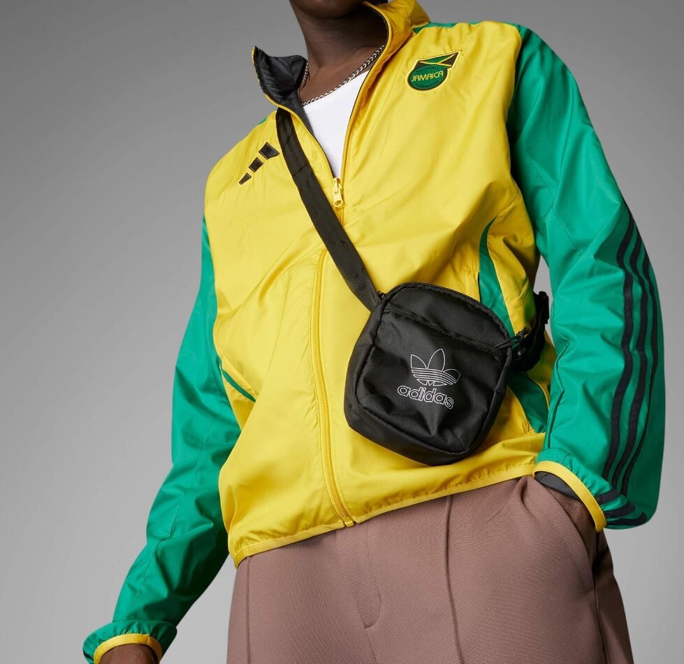 NEW MEN'S ADIDAS JAMAICA JFF REVERSIBLE SOCCER TRACK JACKET ~SIZE