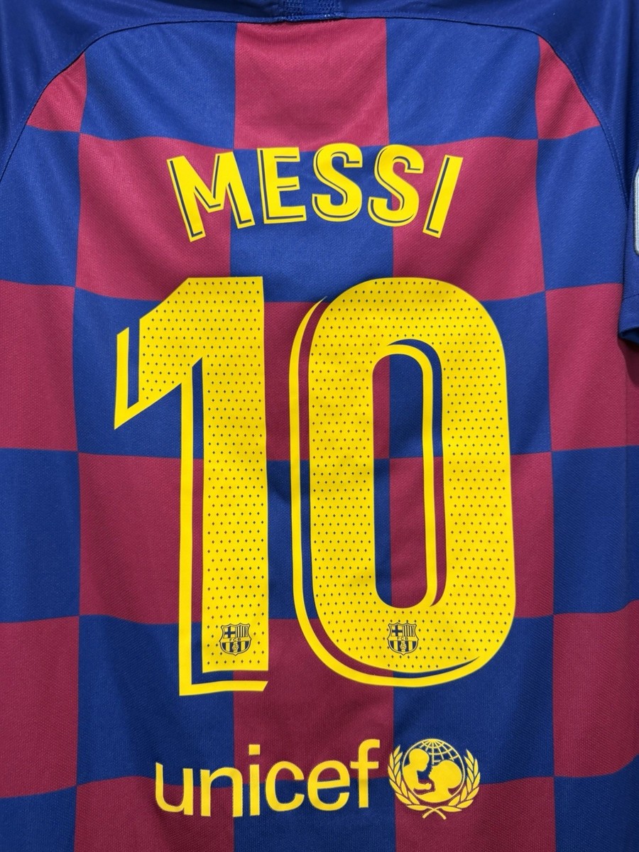 Messi #10 Men's MEDIUM Nike FC Barcelona Home Jersey STADIUM | eBay