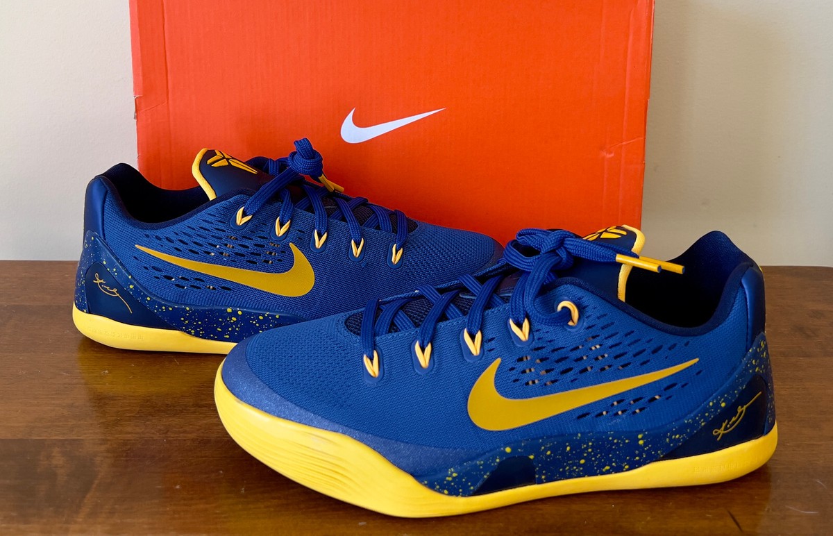 DS Nike Kobe 9 IX EM Low (GS) 'Gym Blue/University Gold' - 653593