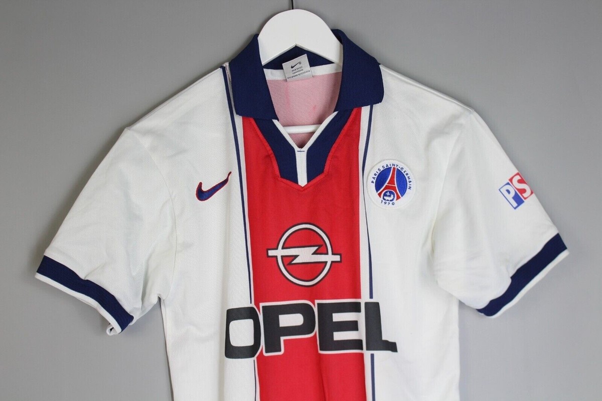 PARIS SAINT GERMAIN 1997/1998 AWAY FOOTBALL SHIRT JERSEY MAILLOT