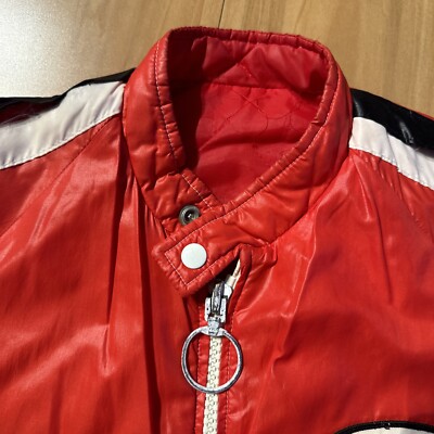 Bell Helmets Racing Stripe Red Jacket Lightweight Zip Front