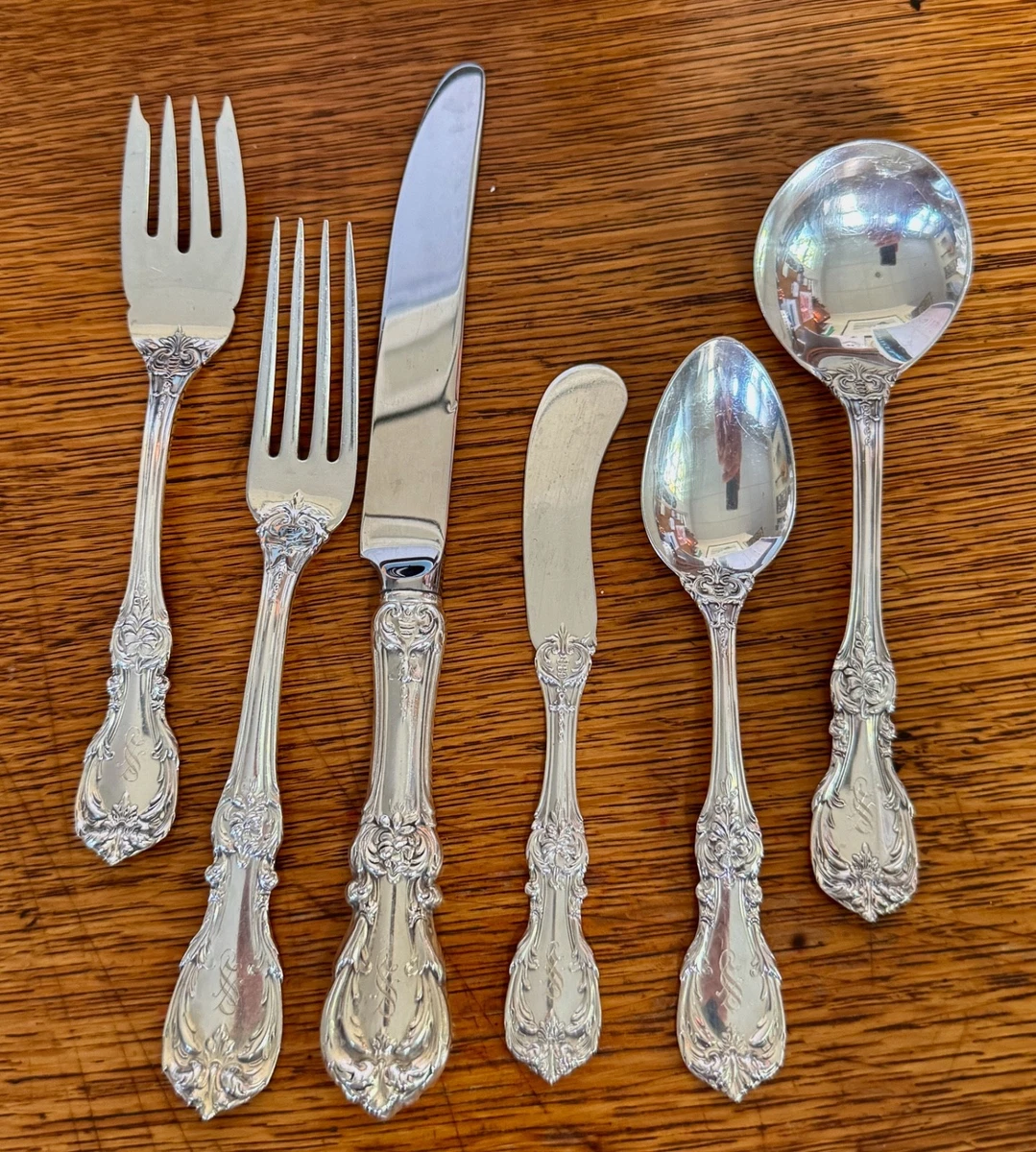 リード＆バートン】純銀 スターリング／ナイフ＆フォーク／Les Cinq