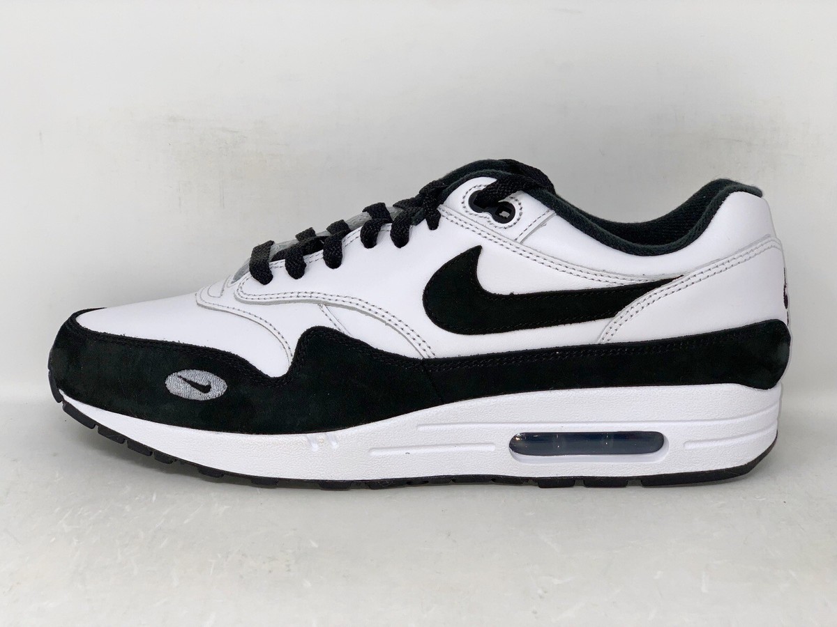 Nike Air Max 1 'Panda Black' White Sneakers, Size 13 / 11.5M BNIB