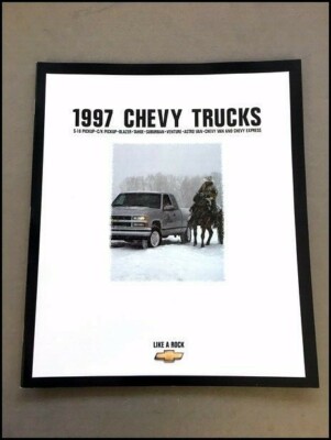 1997 Chevrolet 24-page Brochure Catalog Silverado Truck S-10 Tahoe