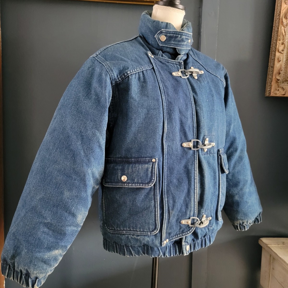 BElVET Fireman Utility Bomber Jacket Quilted Bomber Jacket