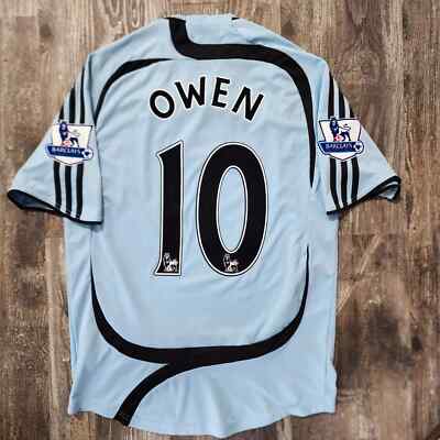 2008 Adidas Newcastle United Away Soccer Jersey Michael Owen Men M