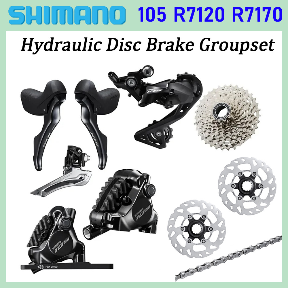 NEW Shimano 105 R7120 R7100 2x12-Speed Groupset Hydraulic Brake W