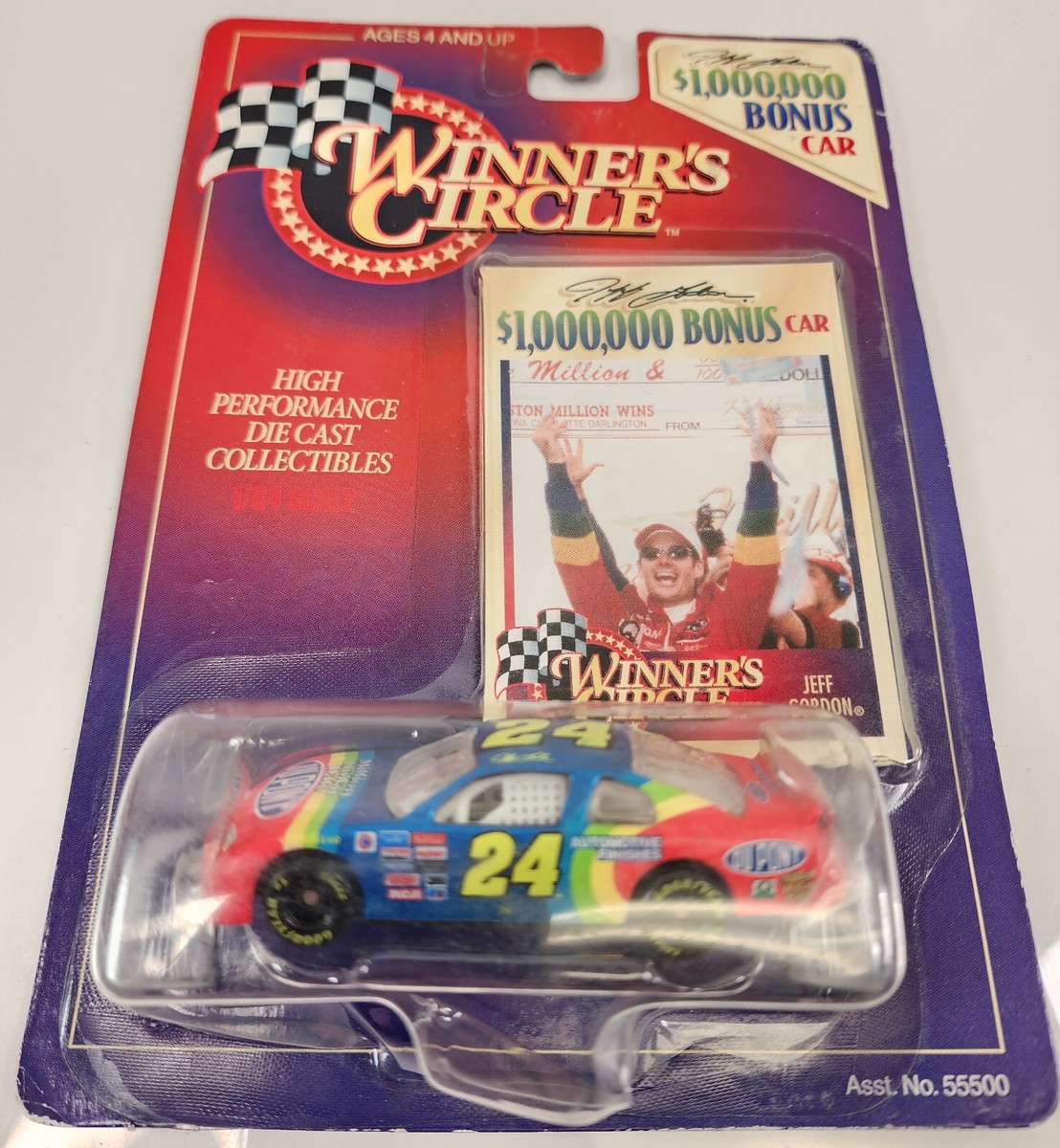 Winners Circle NASCAR 1/64 Diecast Jeff Gordon #24 Million Dollar