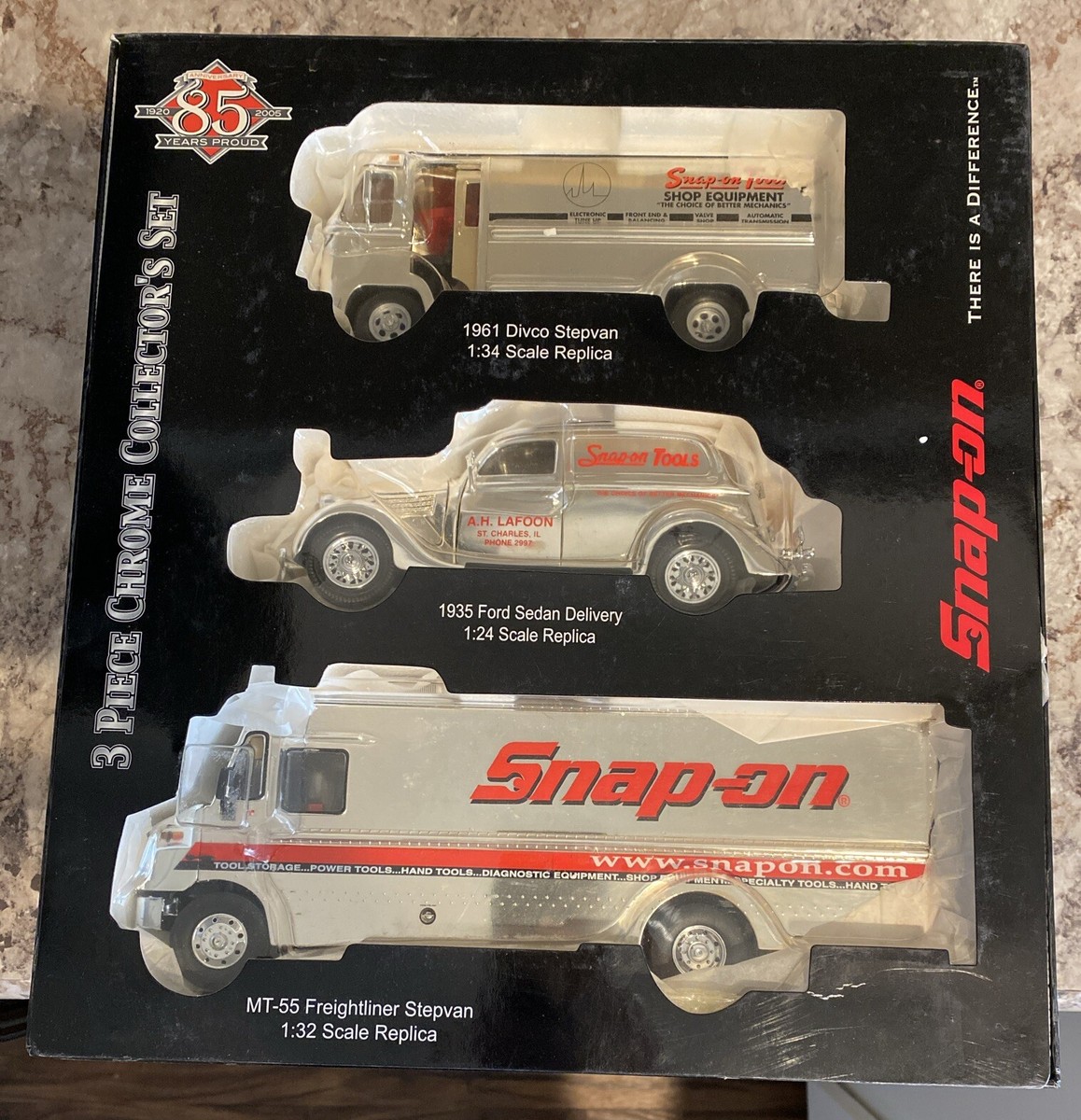 Snap-On 3 Piece Chrome Collector's Set 85th Anniversary | eBay