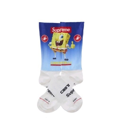Supreme x SpongeBob SquarePants Castelli Cycling Sock SS25