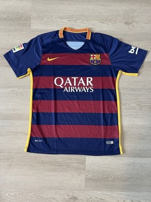 Nike FC Barcelona 2015/16 Home Kit Soccer Jersey Men's Size S | eBay