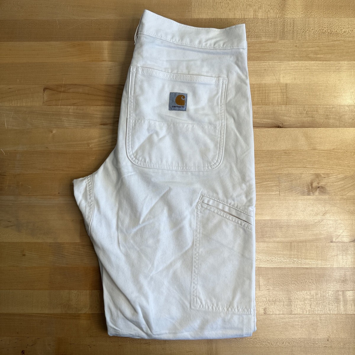 Carhartt White Carpenter Pants 31x34 | eBay