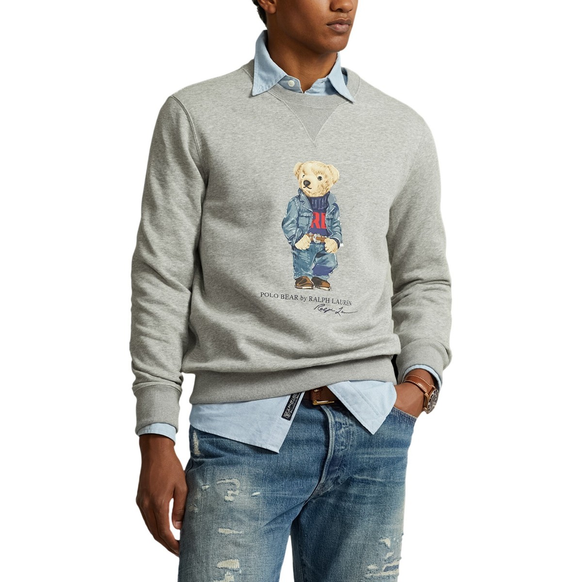 Polo Ralph Lauren Polo Bear (Gray) Fleece Sweatshirt 710853308001