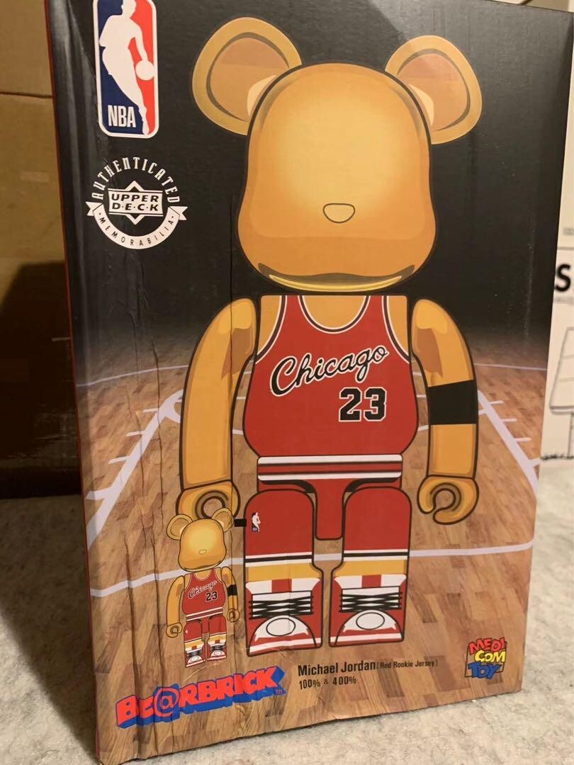 BE@RBRICK Michael Jordan 1985 ROOKIE JERSEY 100％ 400％BEARBRICK