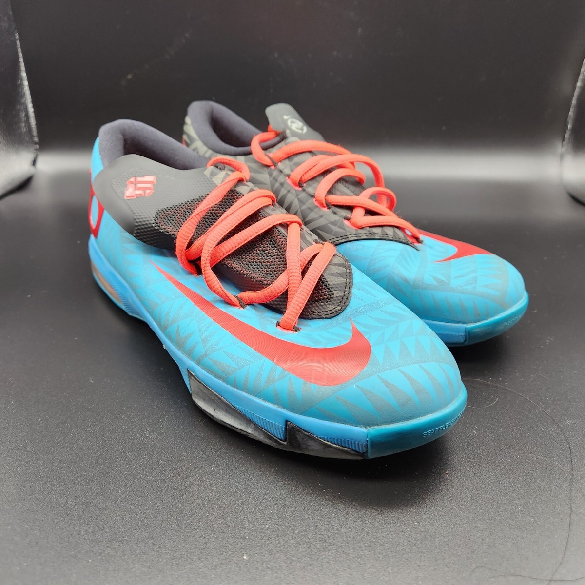 2013 NIKE KEVIN DURANT KD VI 6 GS N7 TURQUOISE BLUE RED BLACK PINK