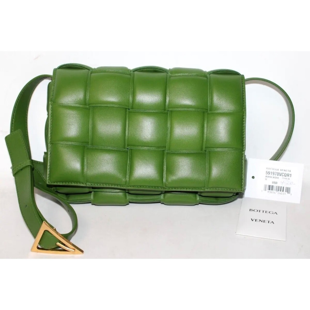 Bottega Veneta Padded Cassette Crossbody Bag - Avocado Green | eBay