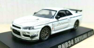 1/64 Aoshima Option Nissan MINE'S BNR34 SKYLINE GT-R R34 diecast