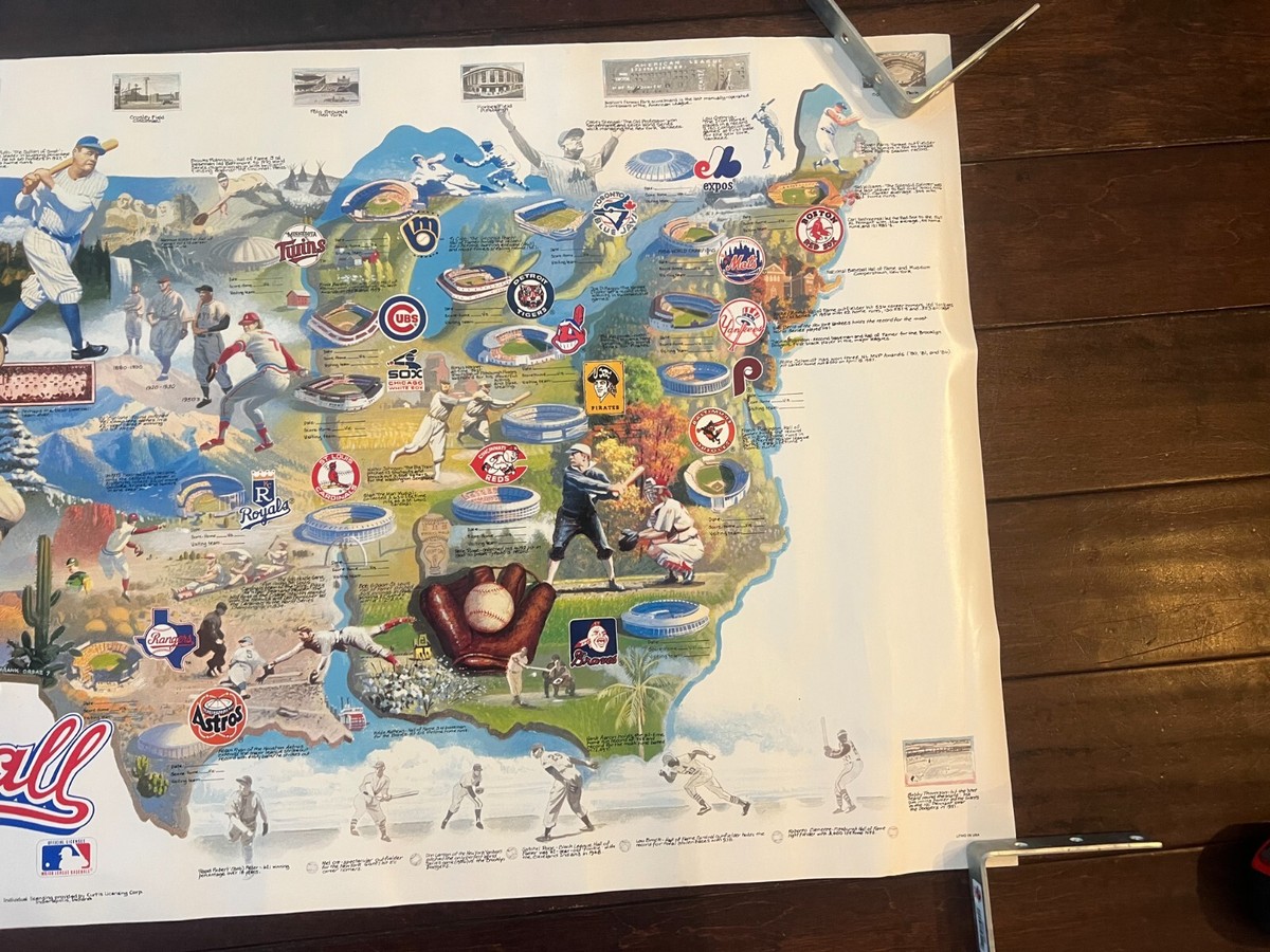 173)Baseball Map Poster 1992年 s-l1200.jpg
