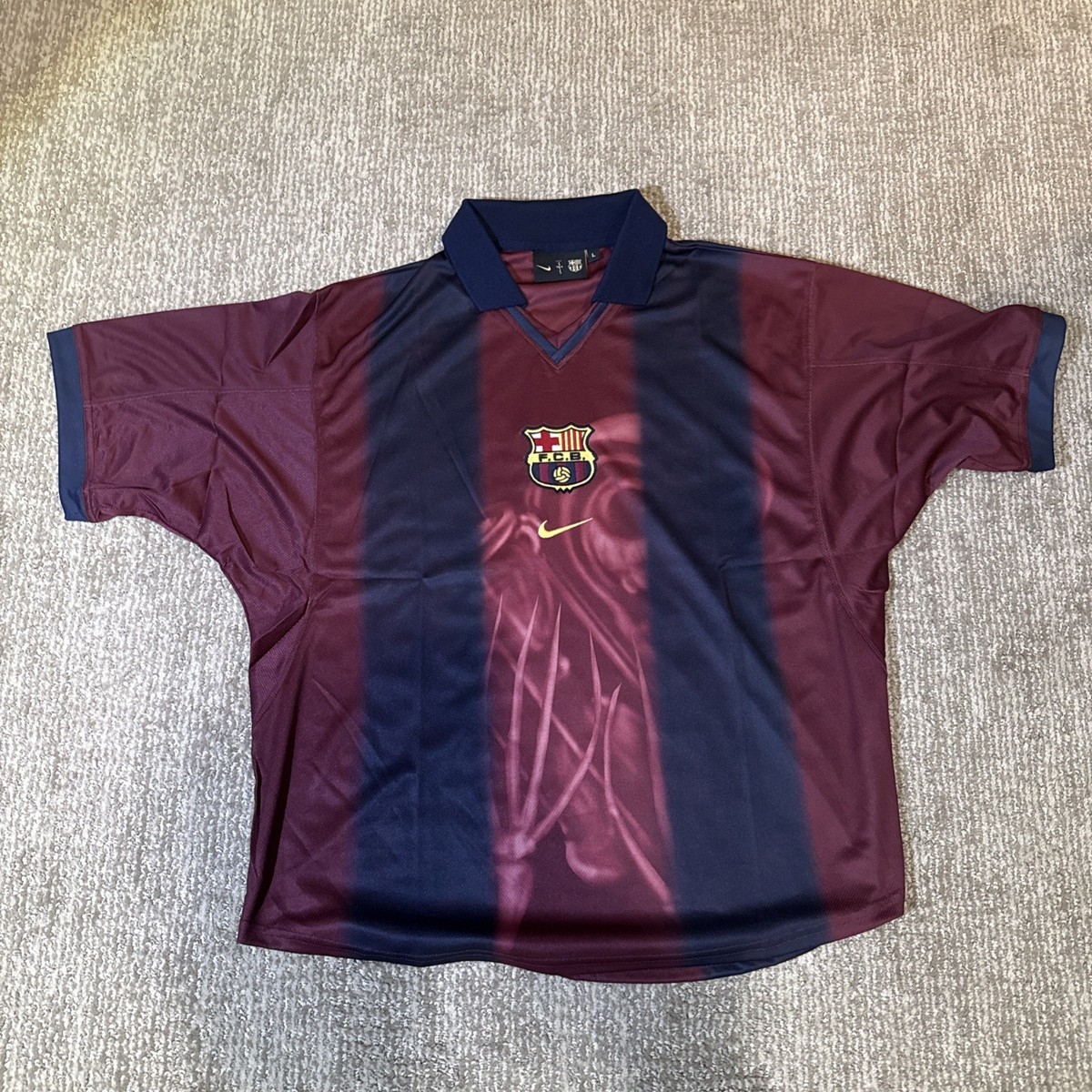 IN HAND New Cactus Jack x Nike FC Barcelona Jersey Authentic Large