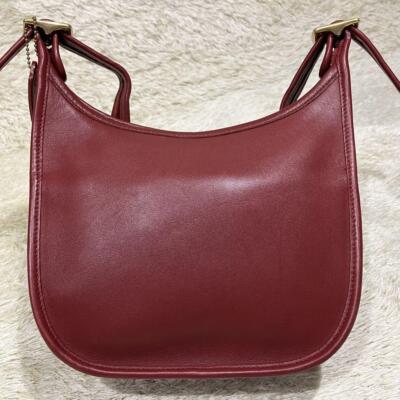 Vintage Coach 9950 Janice Legacy Shoulder Bag Red Leather for