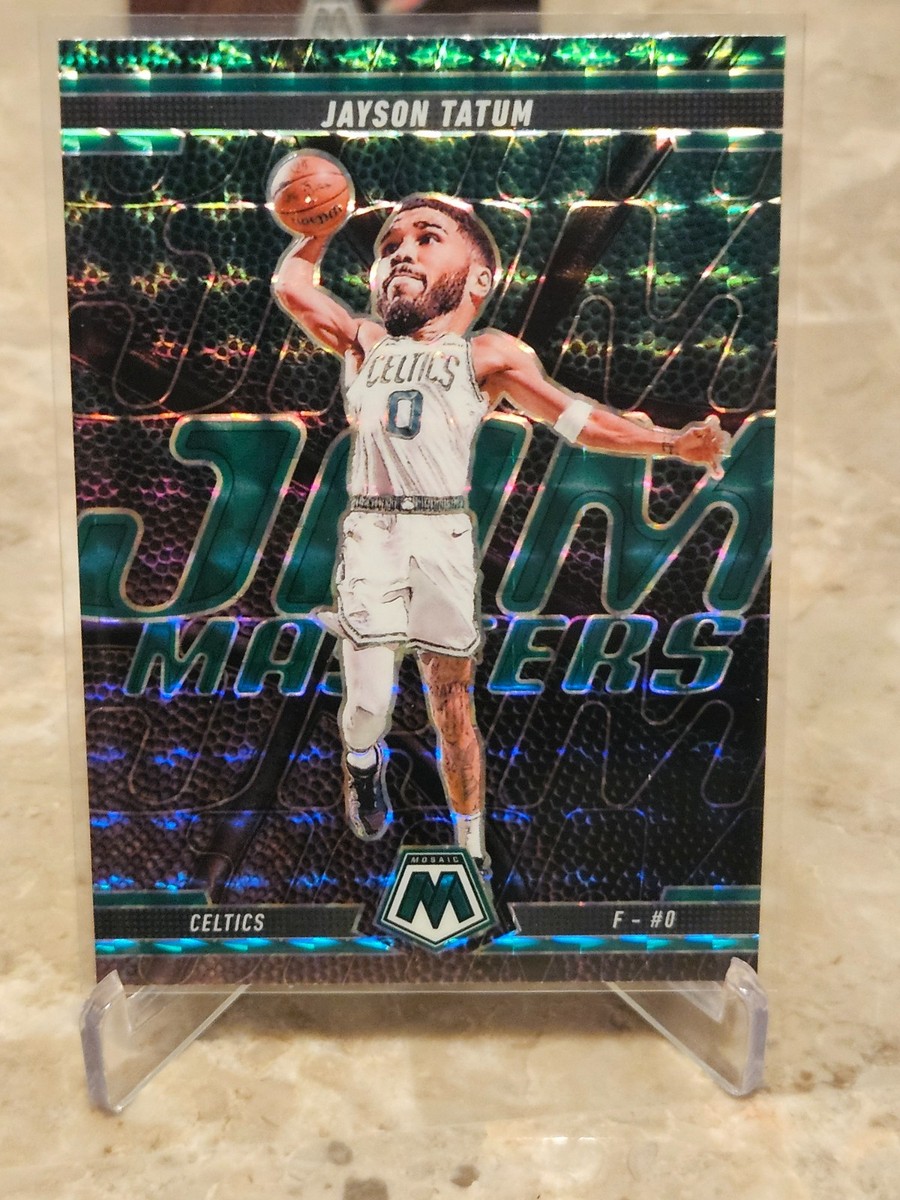 2024-25 Panini Mosaic Jayson Tatum #15 Jam Masters Green Mosaic