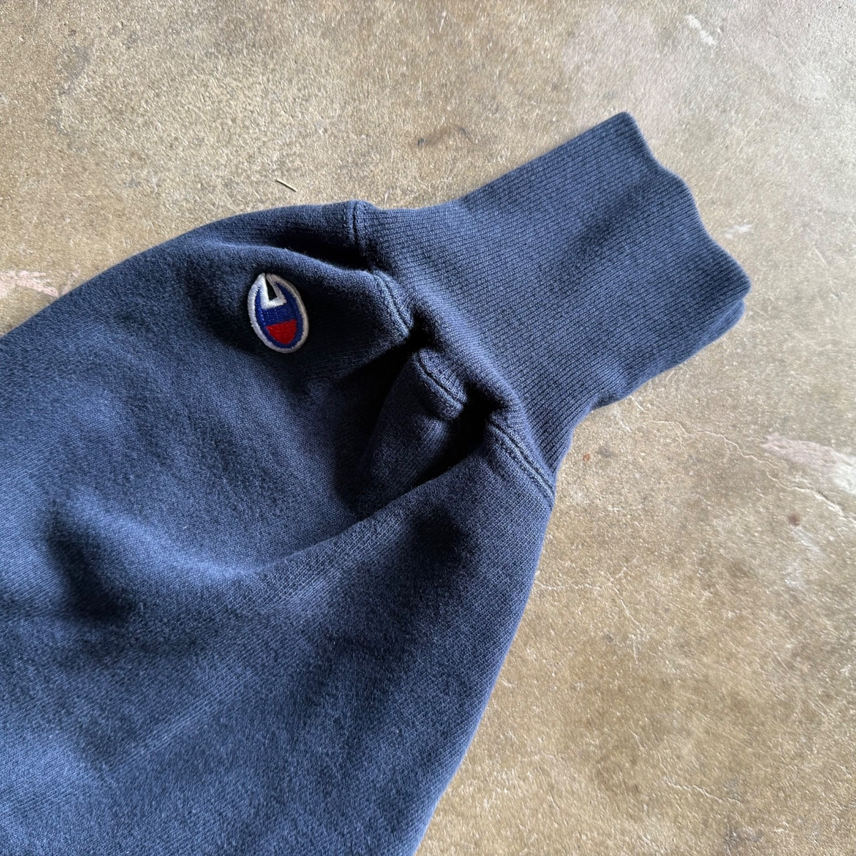 80s VINTAGE CHAMPION REVERSE WEAVE HOODED SWEATSHIRT L U.S. NAVY