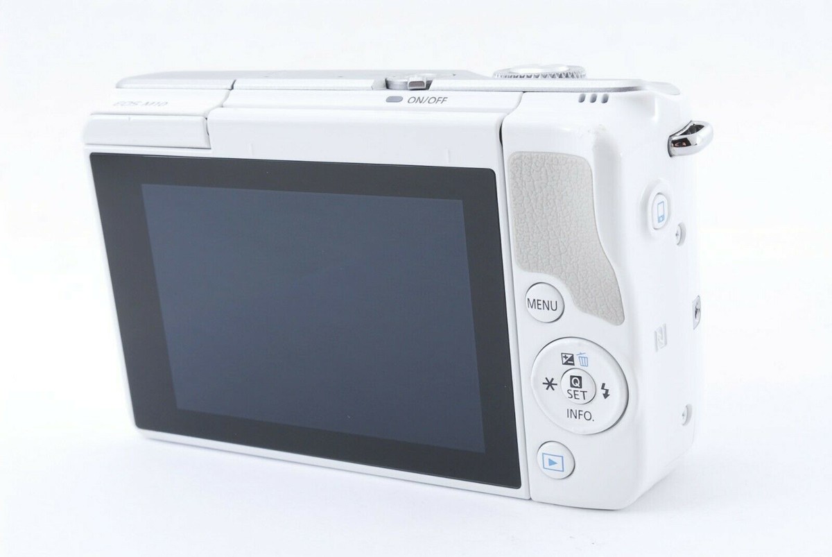 Canon EOS M10 18.0MP Mirrorless Digital Camera White Body Set Made