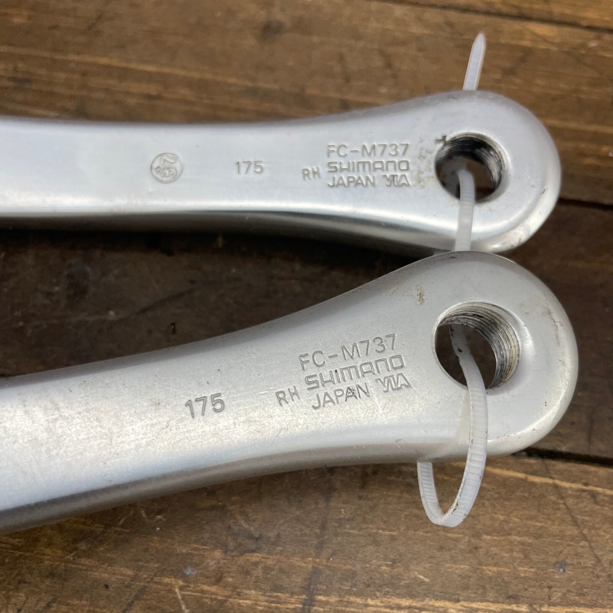 Vintage Shimano Deore XT FC-M737 Crank Set 175 mm 94 58 BCD Triple