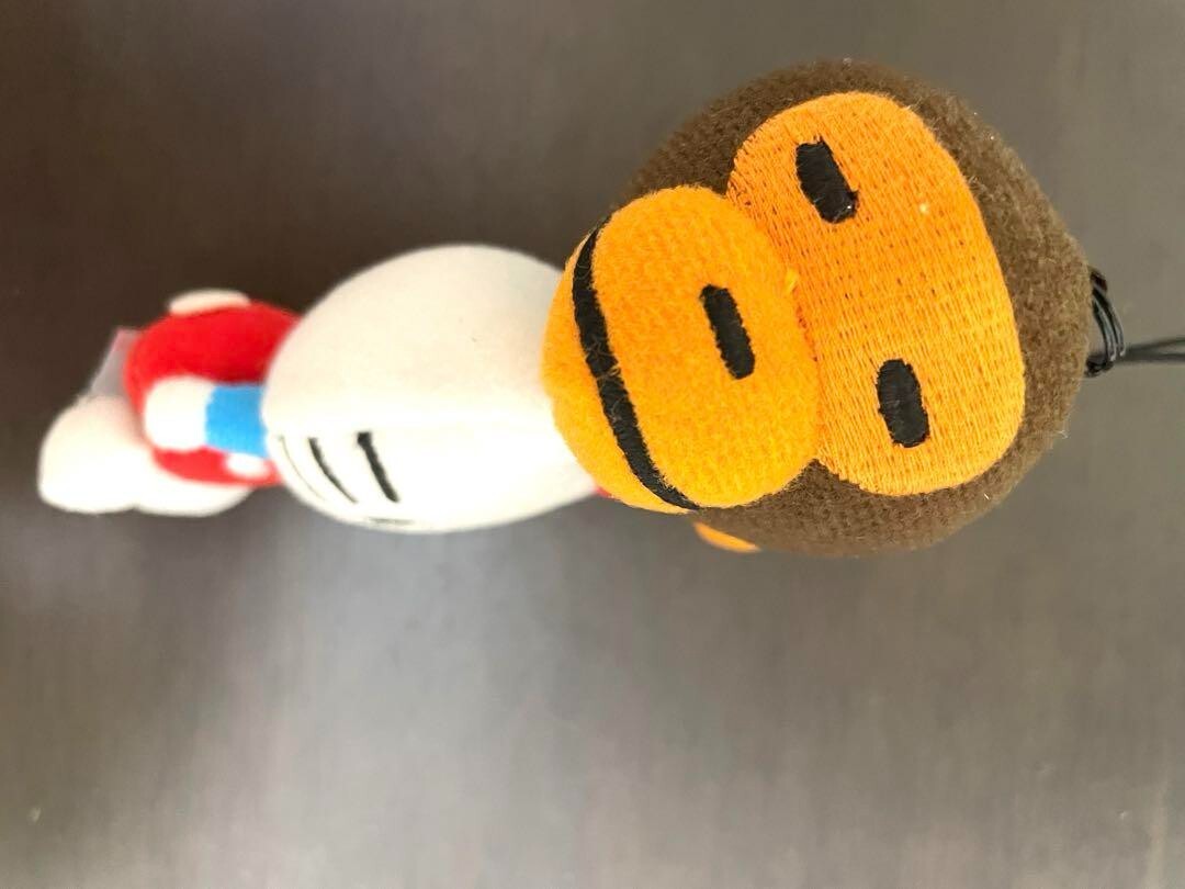 A BATHING APE BABY MILO SANRIO HELLO KITTY Plush Mascot Key Chain