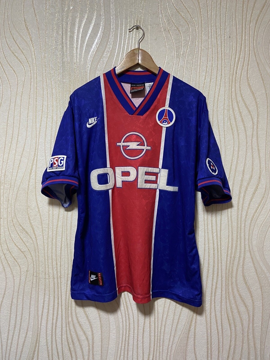 PARIS SAINT GERMAIN 1995 1996 HOME SHIRT JERSEY NIKE sz L MEN #10