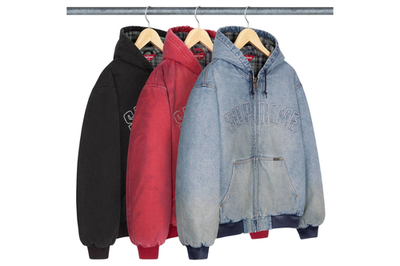 Supreme Reflective Arc Hooded Work Jacket 3colors FW25 | eBay