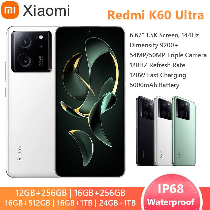 Xiaomi Redmi K60 Ultra 5G Dimensity 9200+ 120W Charge 24GB+1TB